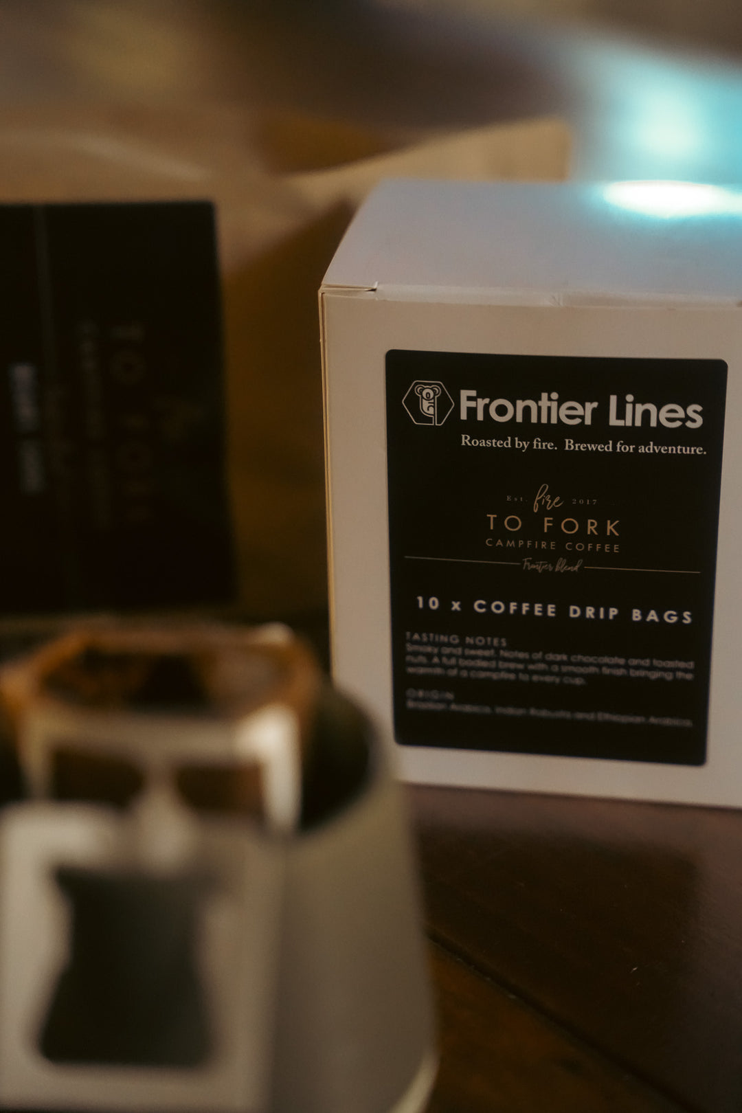 Fire to Fork Campfire Coffee - Pour Over Coffee Bags - 10 Pack